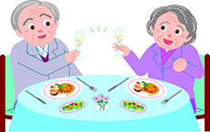 老人吃饭低点头，坚持慢、细、软、专原则